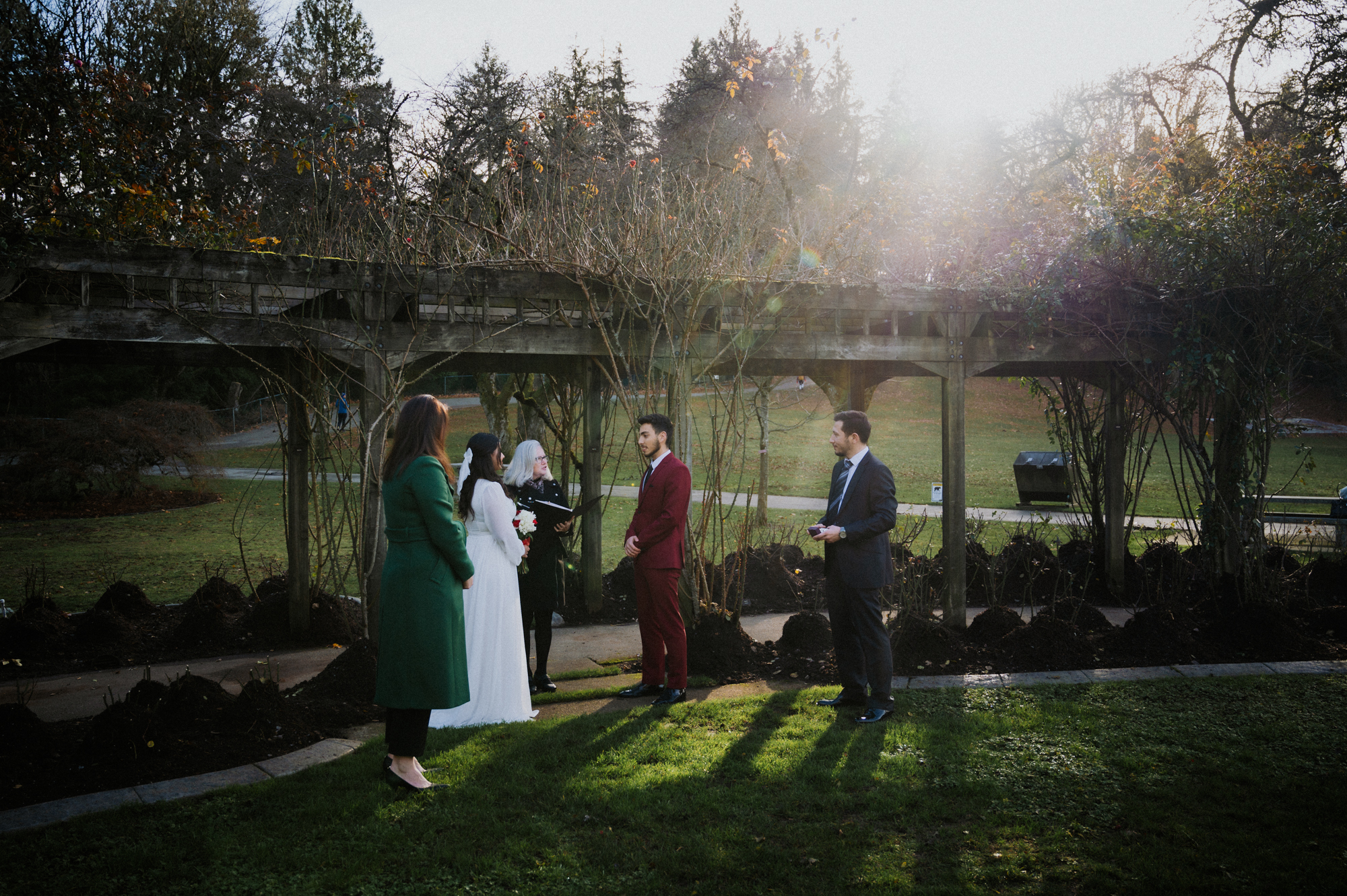 Intimate elopement ceremony in Vancouver BC